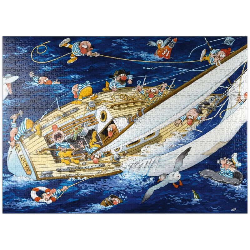 Mypuzzle Sailors - Jean-Jacques Loup - Cartoon Classics - Premium 1000 Piece Jigsaw Puzzle For Adults
