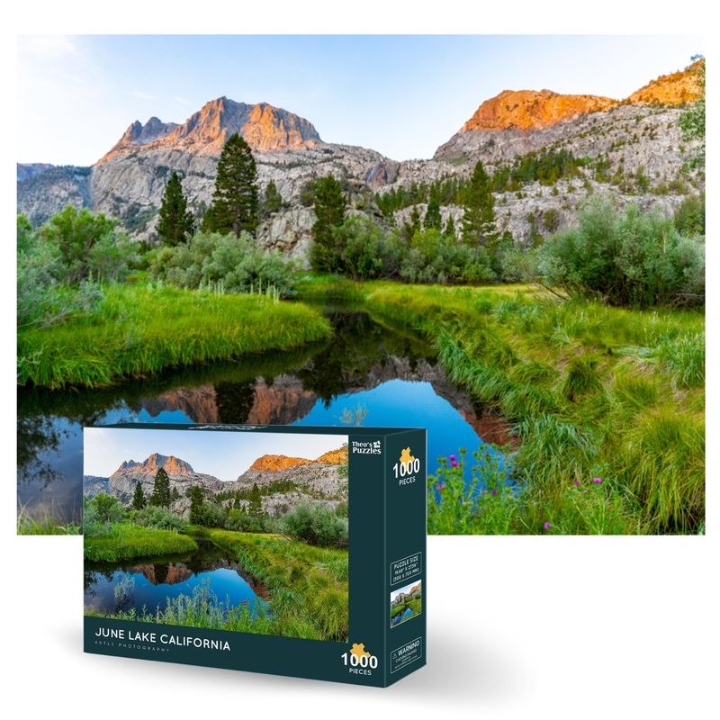 Theo'S Puzzles Beautiful Mountain And Lake Puzzle 1000 Piece Puzzle For Adults - Stunning Scenic Photo Turned Into Engaging Puzz