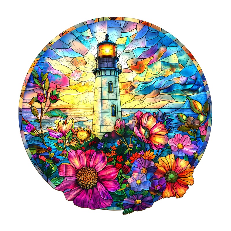 Wooden Puzzles For Adults - Unique Shaped Wooden Jigsaw Puzzles Adult Puzzles, Christmas Creative Gifts For Adults Kids, Stained