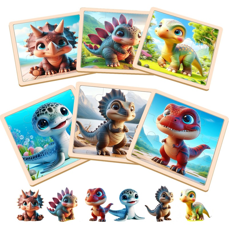 Dinosaur Puzzles For Toddlers 2-4 Years Old