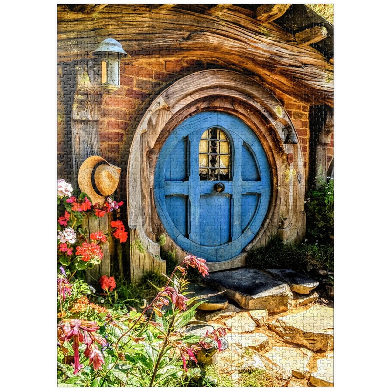 Mypuzzle Hobbit House In Hobbiton, New Zealand - Premium 1000 Piece Jigsaw Puzzle For Adults