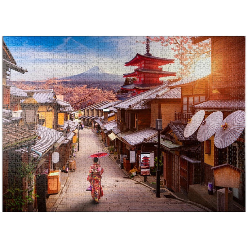 Mypuzzle Idyllic Japan - Premium 1000 Piece Jigsaw Puzzle - Made In Usa