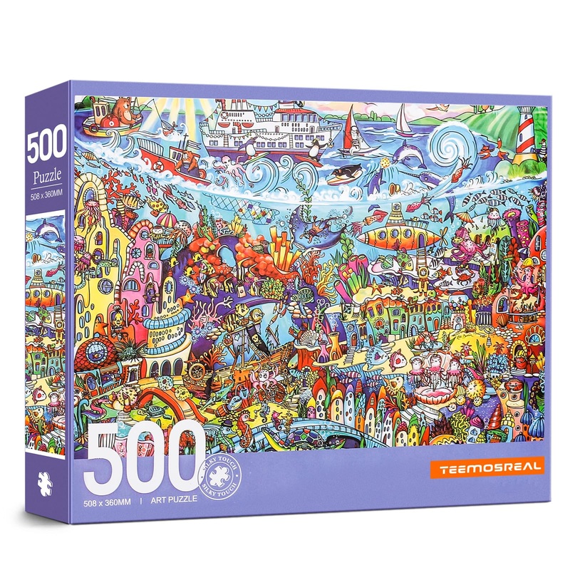 Puzzles For Adults 500 Pieces - Underwater World - Challenging & Fun For All Ages, Vibrant Colors, Snap Perfectly, Great For Str