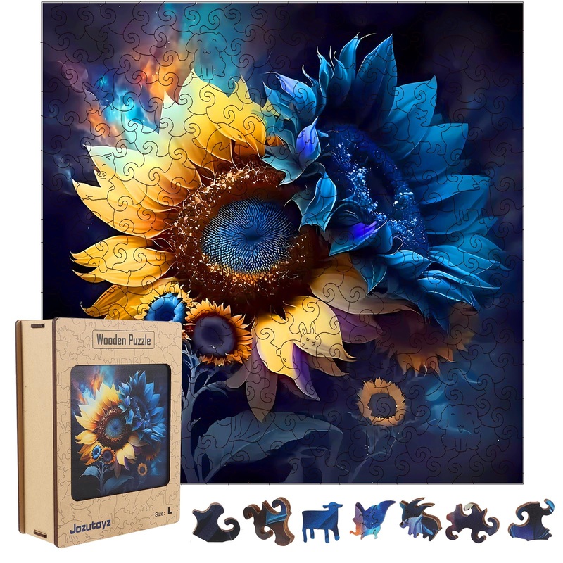 Wooden Puzzle For Adults, 248 Piece Unique Animal Shaped Wooden Jigsaw Puzzles, Wooden Puzzle Adults Family Game Gift For Adults