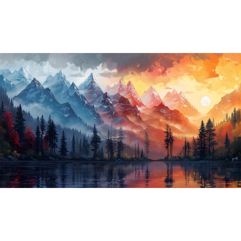 Feimeize Wooden Jigsaw Puzzles For Adults 1000 Piece Puzzle For Adults 1000 Pieces - Forest Of Ice And Fire