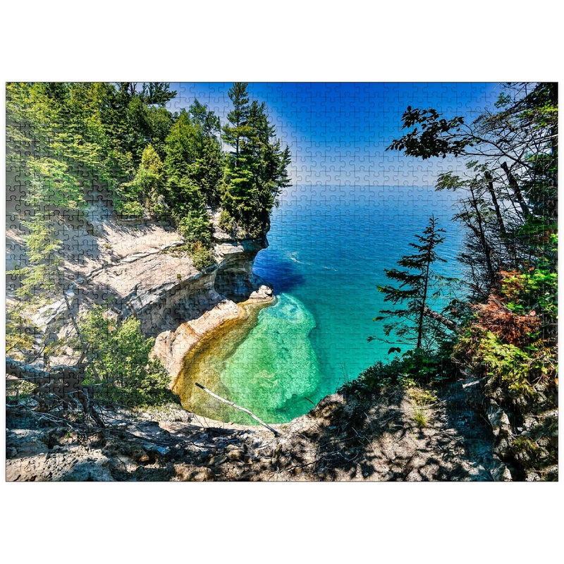 Mypuzzle The Towering View Of Lake Superior From Michigan On The Upper Peninsula - Premium 1000 Piece Jigsaw Puzzle For Adults