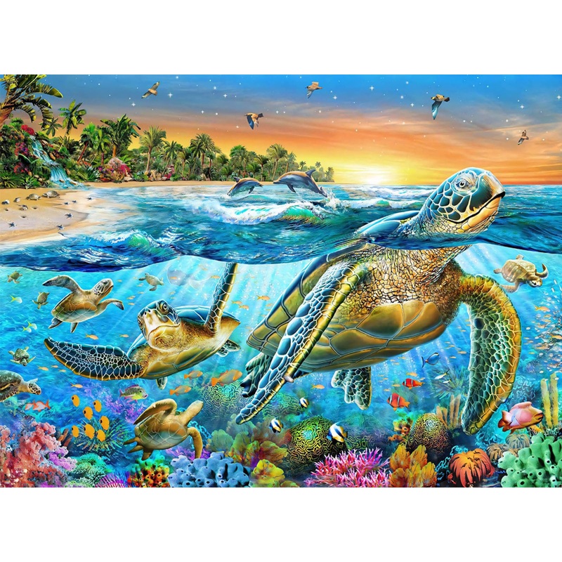Puzzles For Kids Ages 4-6 8-10 Year Old - Underwater World,100 Piece Puzzle For Toddler Children Learning Educational Puzzles To