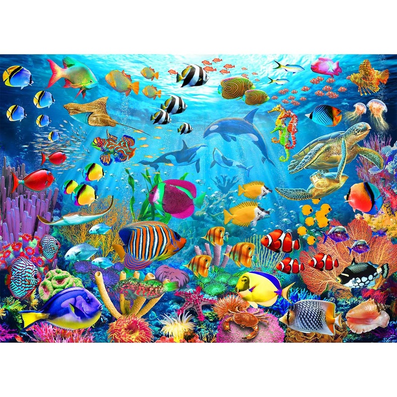 Puzzles For Kids Ages 6-8 8-10 Year Old - Ocean Underwater World, 200 Pieces Jigsaw Puzzles For Kids, Learning Educational Toys