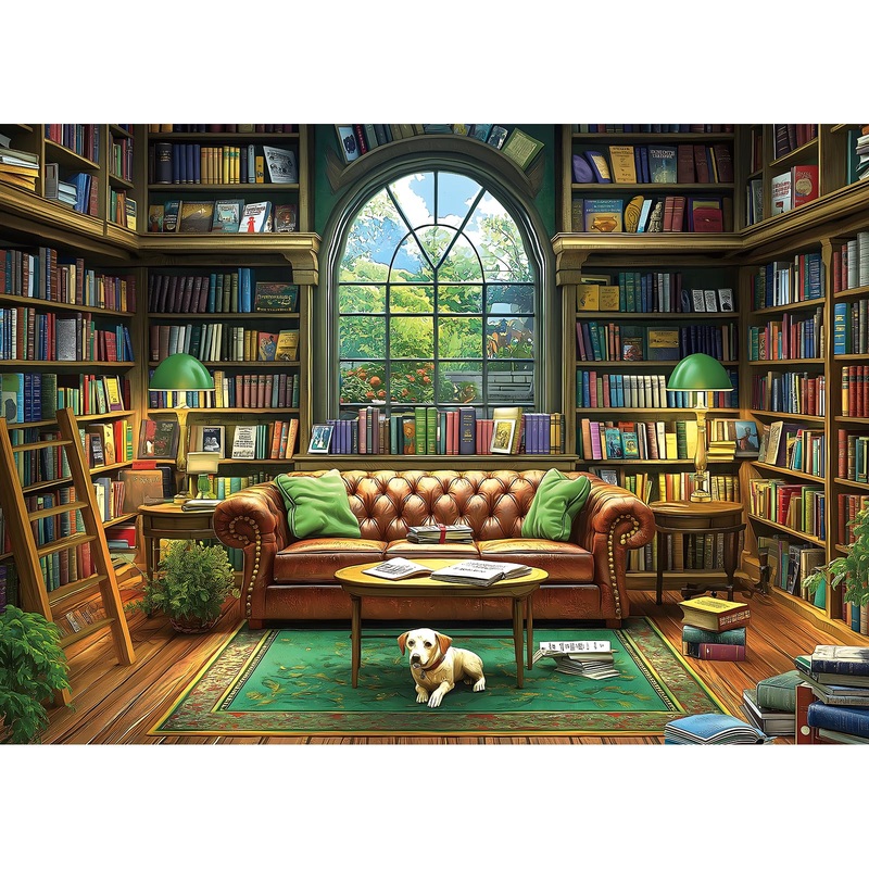 Reading Room 1000 Piece Puzzle For Adults Unique Book Room Puzzles For Adults 1000 Pieces Library Bookshelf Jigsaw Puzzles 1000