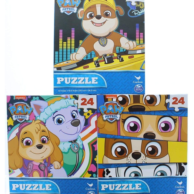 3 Pk. Paw Patrol Jigsaw Puzzle 24 Piece (Assorted Puzzles)