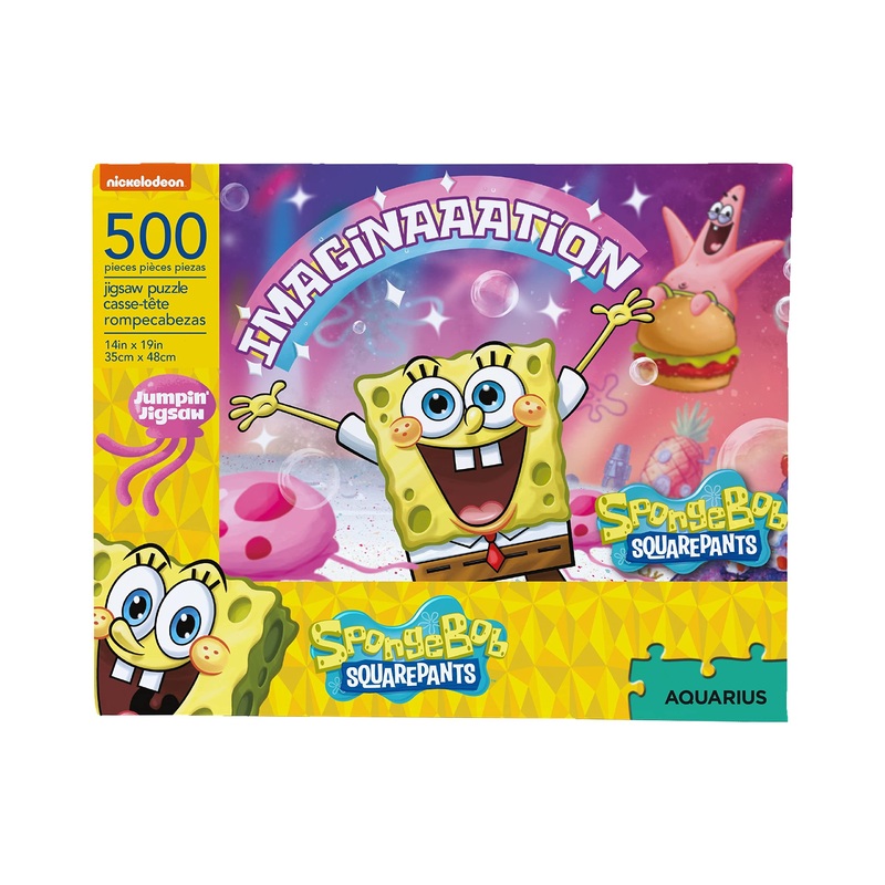 Aquarius Spongebob Squarepants Imagination Puzzle (500 Piece Jigsaw Puzzle) - Officially Licensed Spongebob Merchandise & Collec