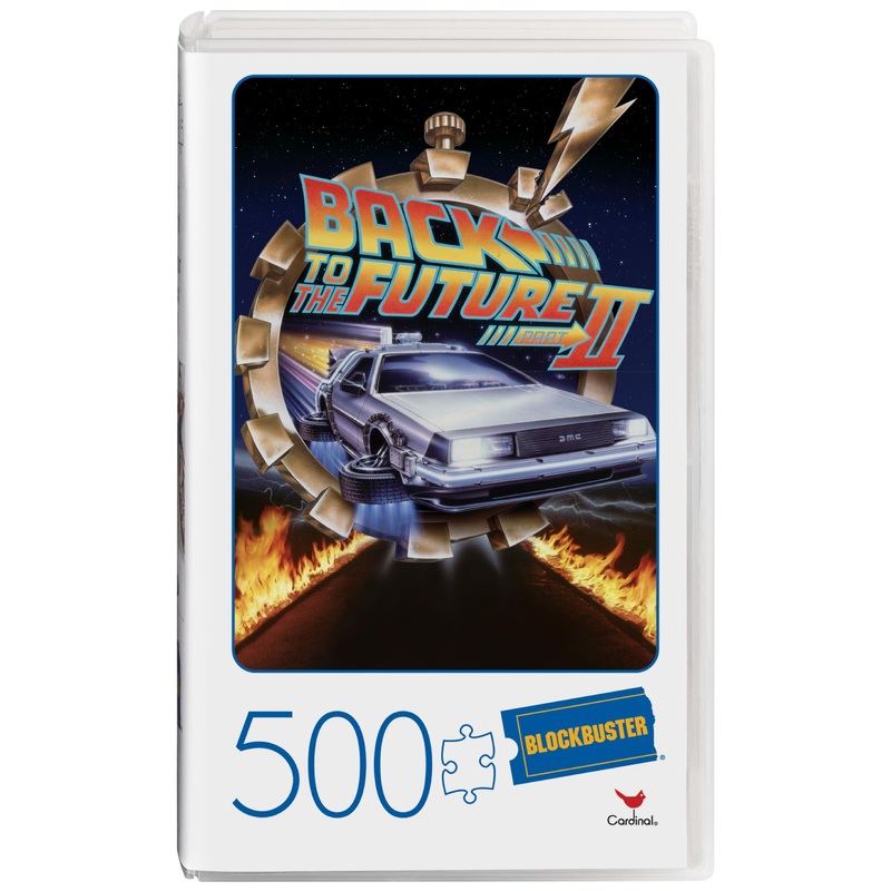 Back To The Future 2 Movie, 500-Piece Jigsaw Puzzle In Plastic Retro Blockbuster Vhs Video Case, For Adults And Kids Ages 8 And