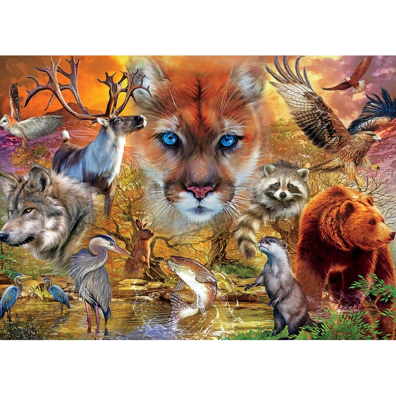 Ceaco - Animal Kingdom - Mammals - 1000 Piece Jigsaw Puzzle