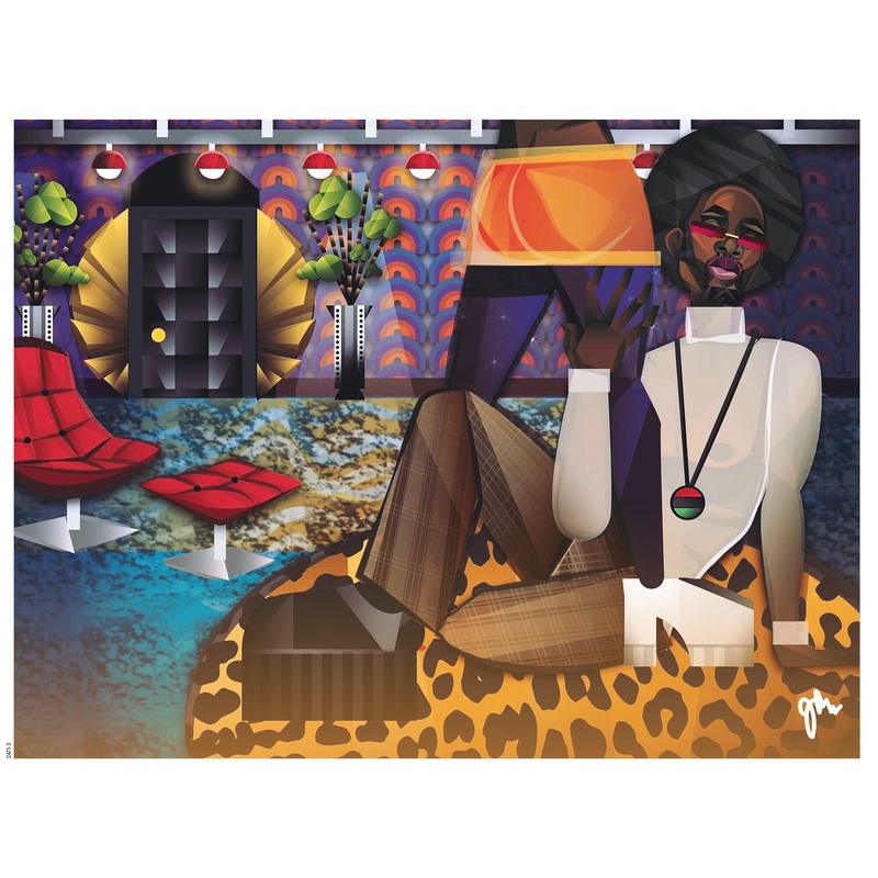 Ceaco - Jaleel Campbell - Grip Your Hips & Move - 550 Piece Jigsaw Puzzle