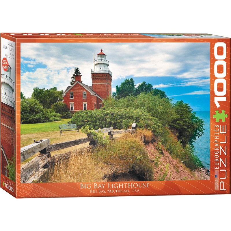 Eurographics Big Bay Lighthouse, Michigan Puzzle (1000-Piece), 19.25'' X 26.5''