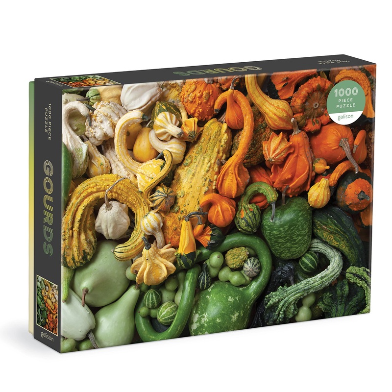 Galison Gourds 1000 Piece Puzzle From Galison - 27'' X 20'' Puzzle, Beautiful Art By Julie Seabrook Ream, Thick And Sturdy Piece
