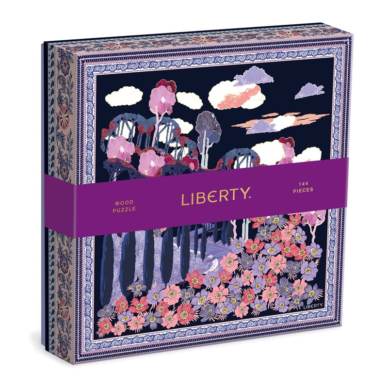 Galison Liberty Bianca 144 Piece Wood Puzzle From Galison - Unique Jigsaw Puzzle With Stunning Floral Designs From Liberty, 8.75