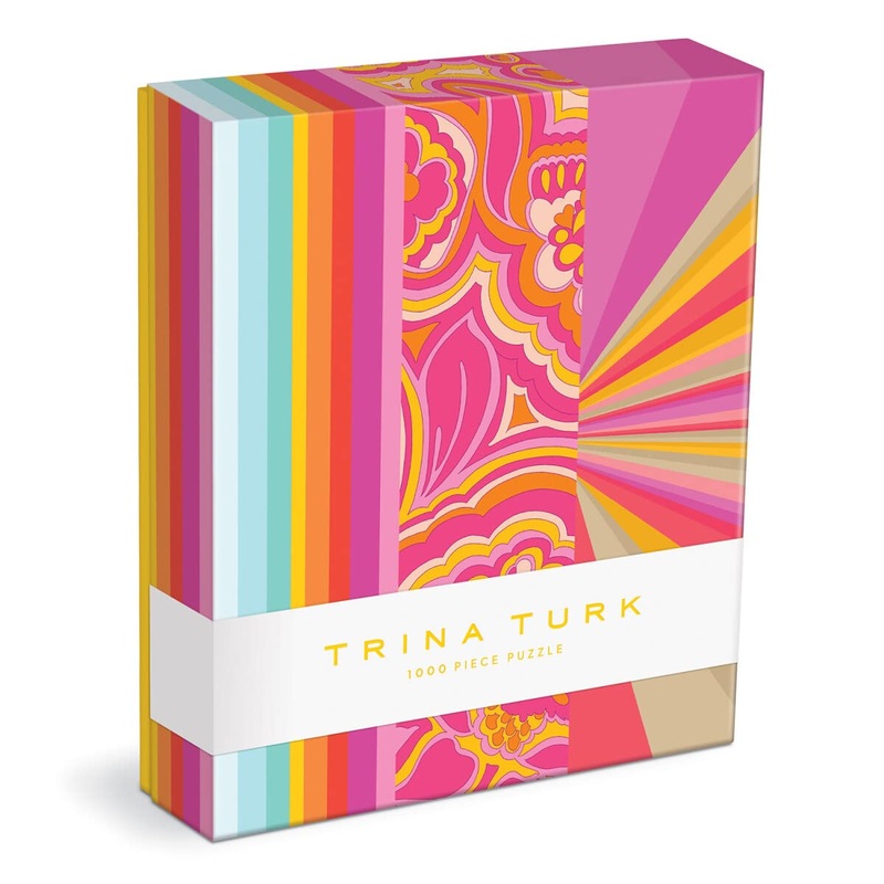 Galison Trina Turk 1000 Piece Puzzle From Galison - Bright And Colorful 1000 Piece Puzzle, Featuring The Prints Of Trina Turk, T