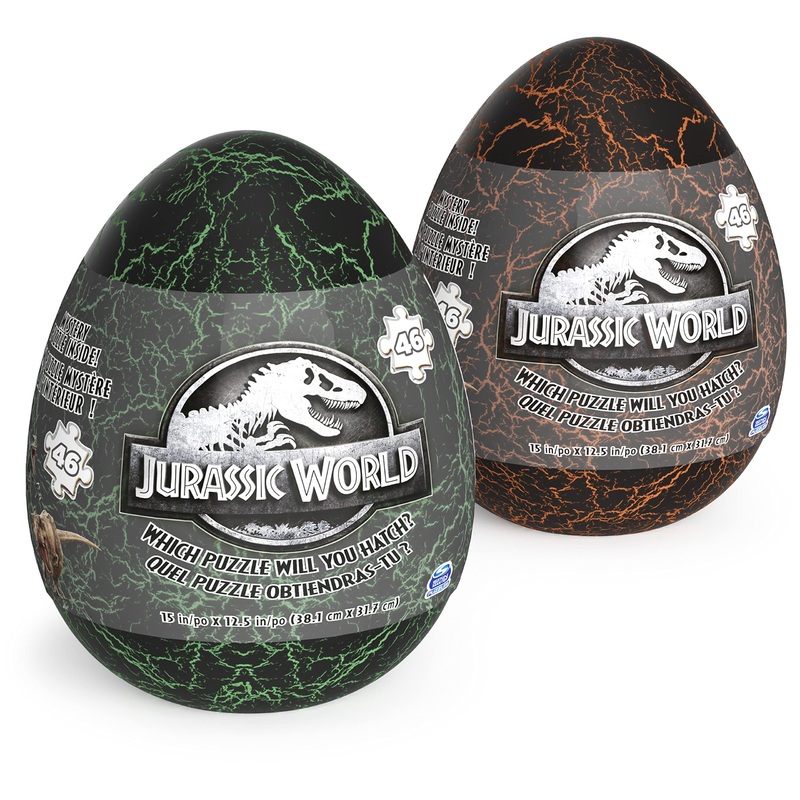 Jurassic World, 2 Mystery Puzzle Bundle 46-Piece Jigsaw Activity Dinosaur Park Movie In Egg, For Adults & Kids Ages 4 And Up