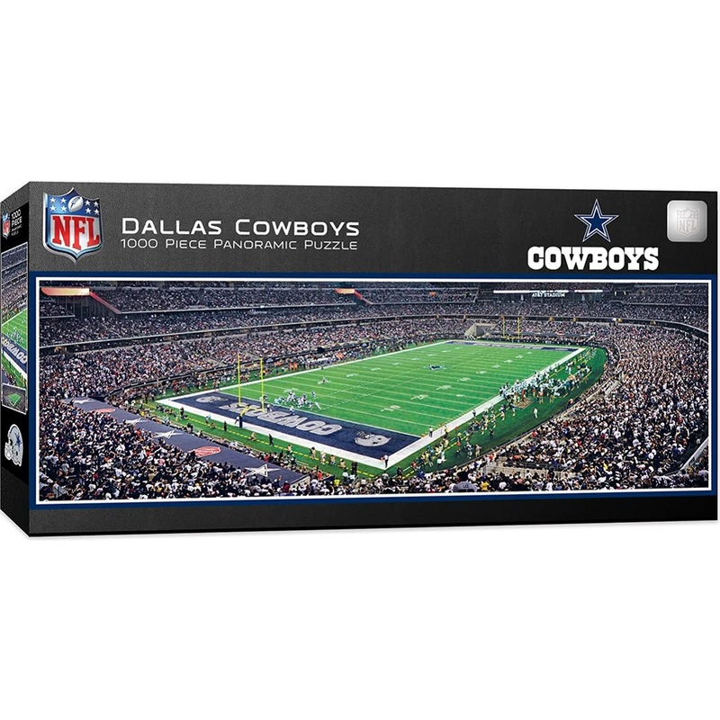 Masterpieces 1000 Piece Sports Jigsaw Puzzle - Nfl Dallas Cowboys Endzone View Panoramic - 13''X39''