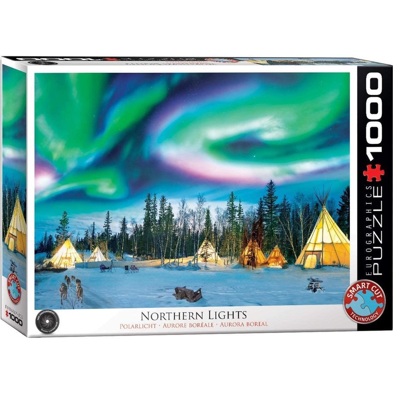 Northern Lights Yellowknife 1000 Piece Jigsaw Puzzle