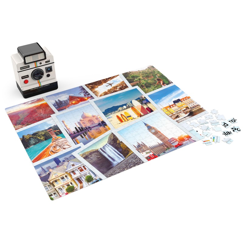 Polaroid, 500-Piece World Traveler Jigsaw Puzzle In 3D Tin Container Cool Vintage Retro 70S Film Camera, For Kids, Teens, And Ad