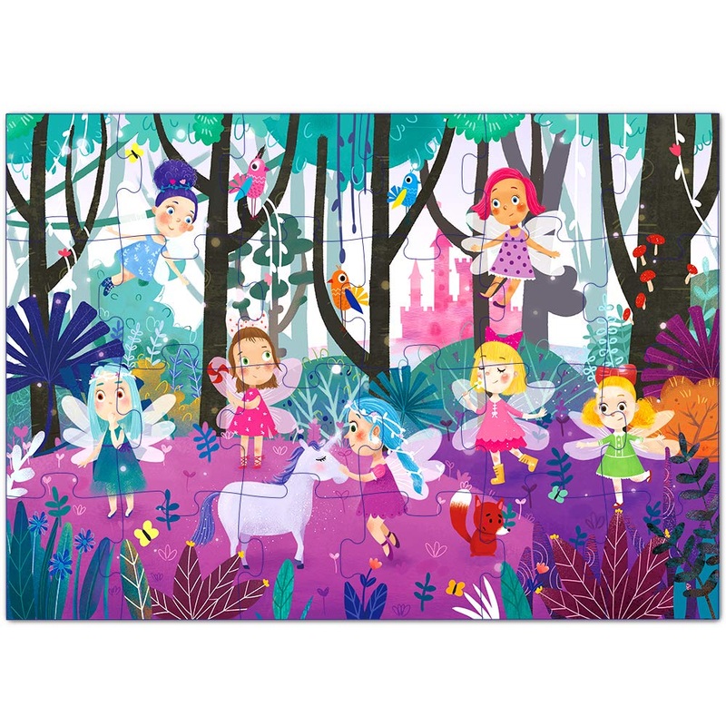 Puzzles For Kids Ages 3-5 Premium 24 Piece (Fairy Forest)