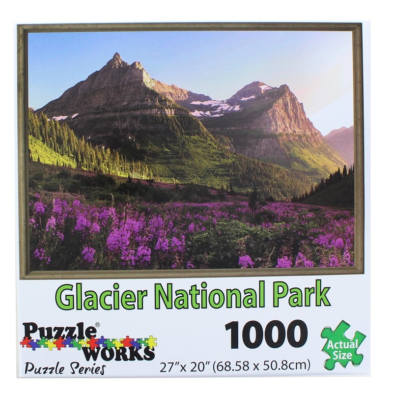 Puzzleworks 1000 Piece Jigsaw Puzzle | Glacier Park