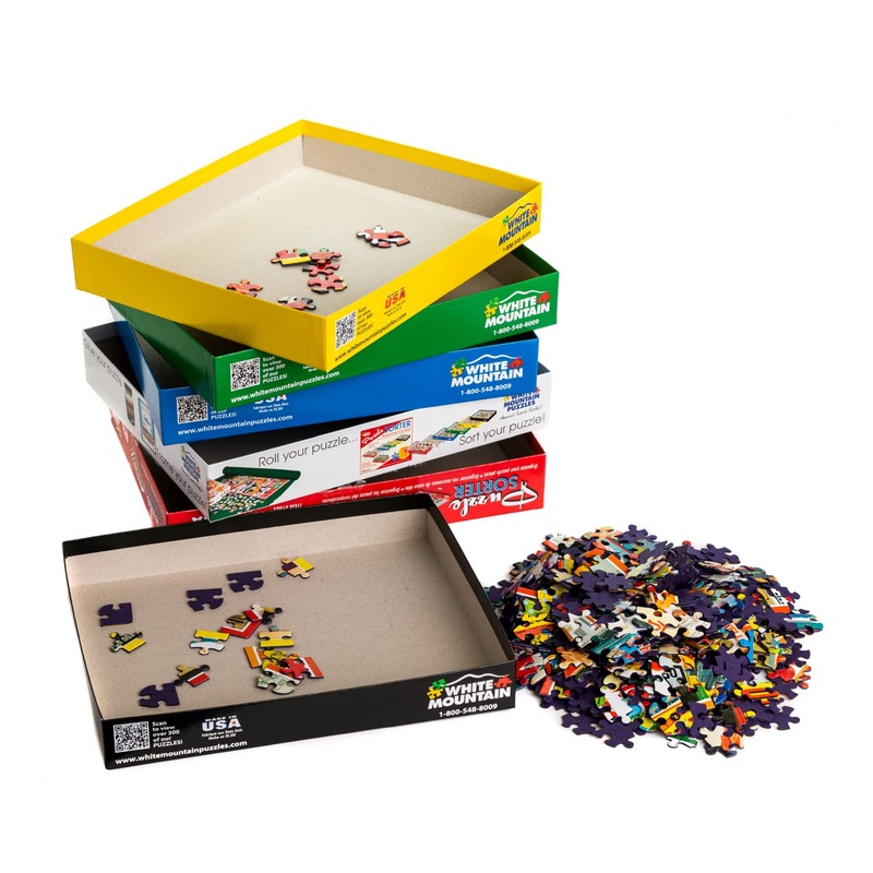 White Mountain Puzzle Sorter And Mystery Puzzle