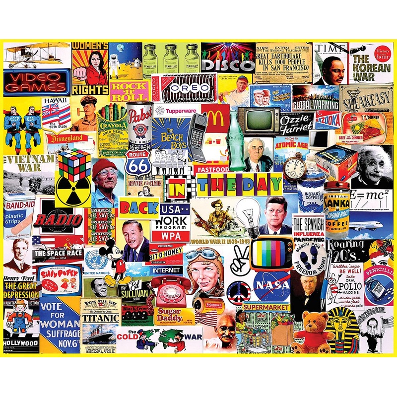 White Mountain Puzzles Back In The Day - 1000 Piece Jigsaw Puzzle