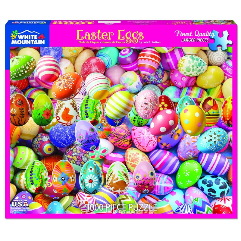 White Mountain Puzzles Easter Eggs, 1000 Piece Jigsaw Puzzle