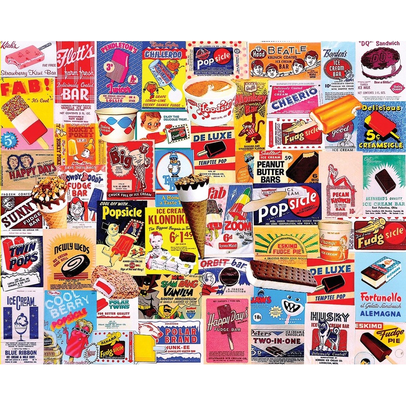 White Mountain Puzzles Ice Cream Bars - 1000 Piece Jigsaw Puzzle