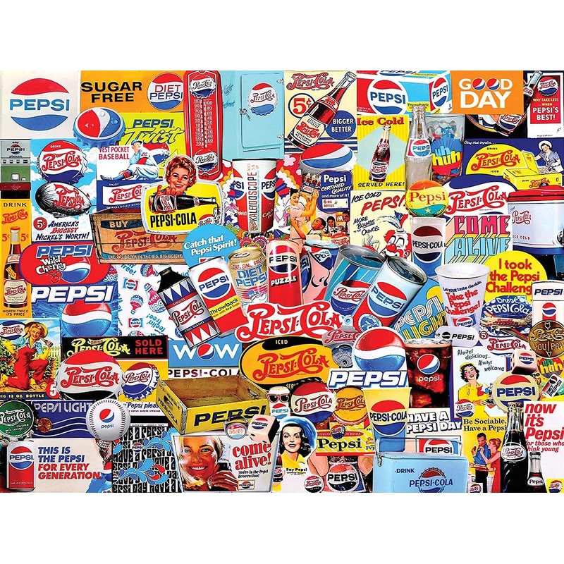 White Mountain Puzzles Pepsi, 500 Piece Jigsaw Puzzle