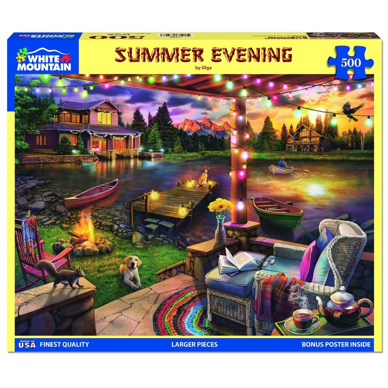 White Mountain Puzzles - Summer Evening - 500 Piece Jigsaw Puzzle