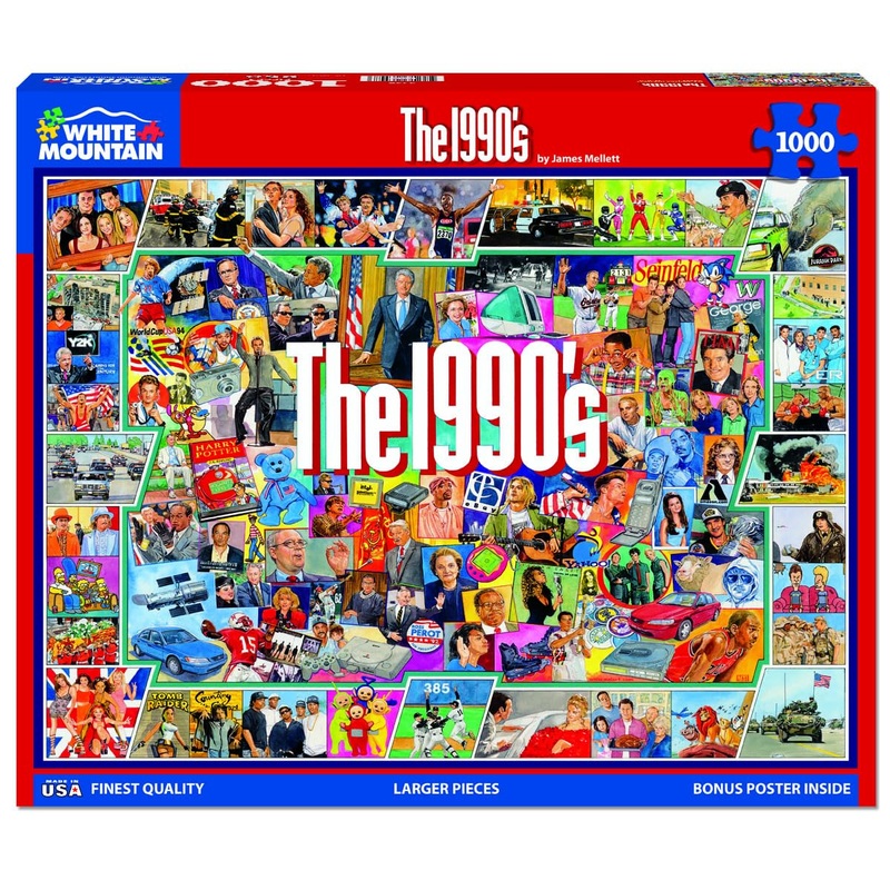 White Mountain Puzzles The 1990S - 1000 Piece Jigsaw Puzzle