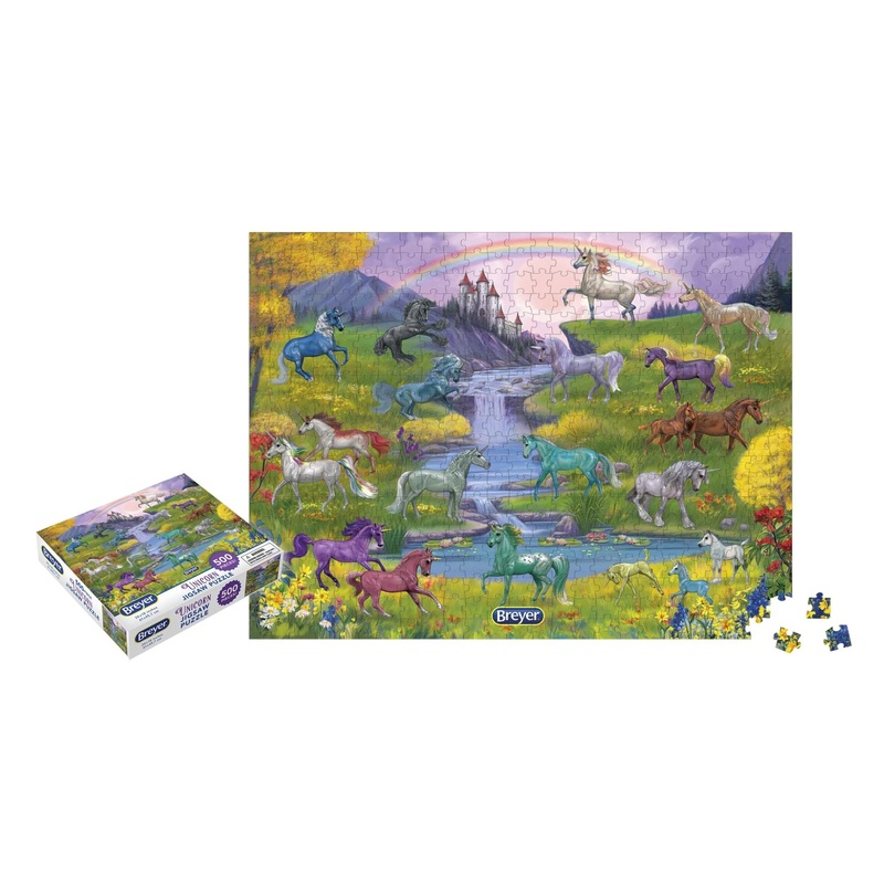 World Of Breyer 500 Piece Unicorn Jigsaw Puzzle