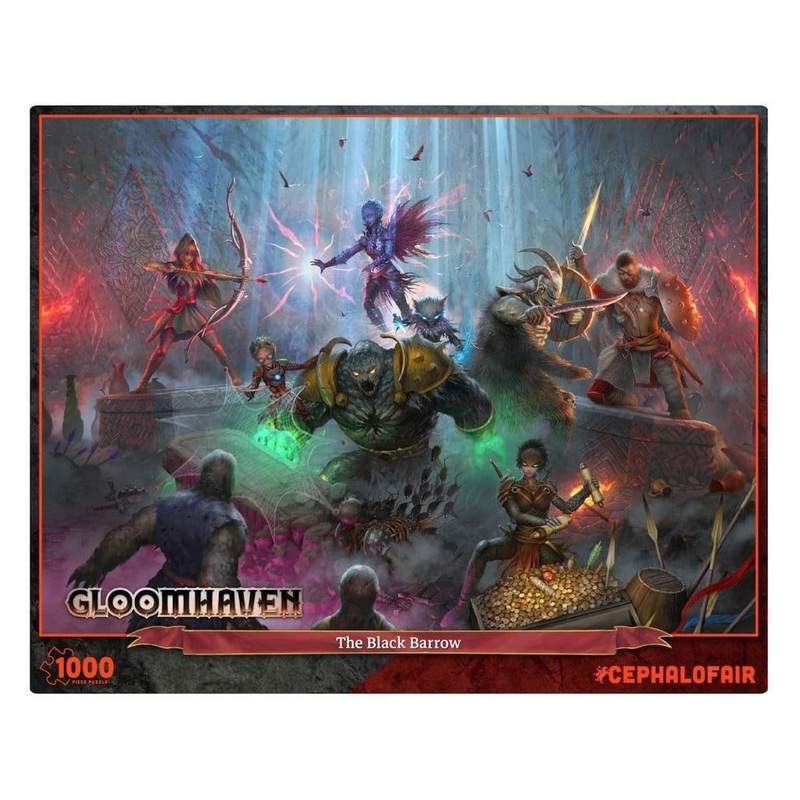 Cephalofair Games Gloomhaven: The Black Barrow Puzzle (1000 Piece) (Cph0701 ) , Grey