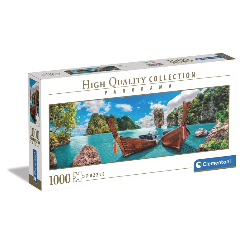 Clementoni 39642 1000Pcs Collection Phuket Bay Panorama 1000 Pieces, Made In Italy, Jigsaw Puzzle For Adults, Multicolor, Medium