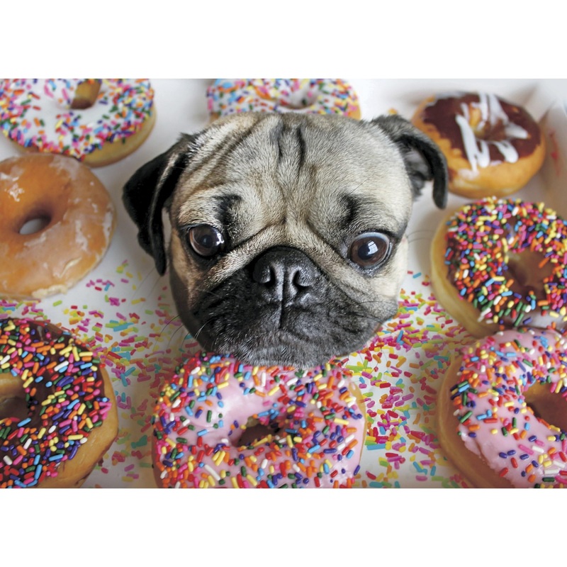 Doug The Pug 1000 Piece Puzzle Jigsaw Puzzle 27 X 19In