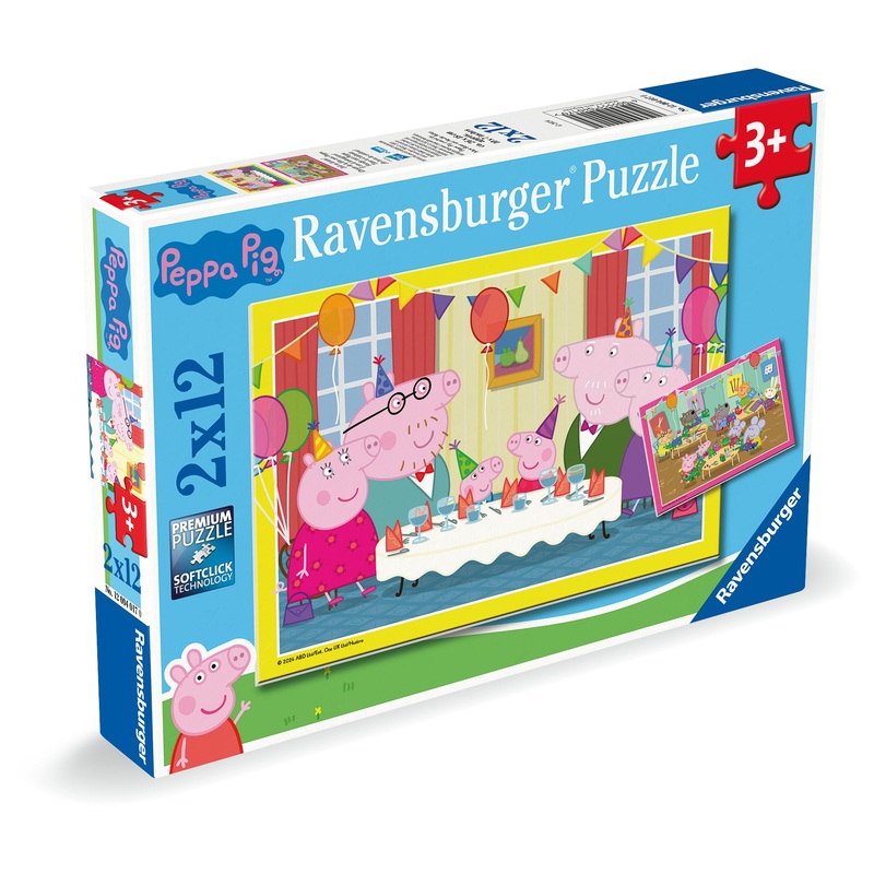 Ravensburger Children'S Puzzle 12004018 - Partyzeit! - 2X24 Teile Peppa Pig Puzzle For Children From 4 Years