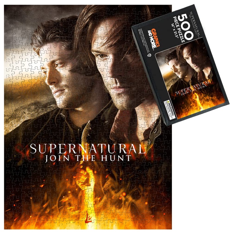 Supernatural Up Close And Personal 500 Piece Jigsaw Puzzle For Adults, 16'' L X 21.5'' W