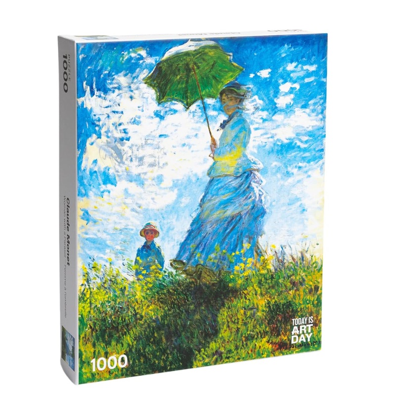 Today Is Art Day - Claude Monet - Woman With A Parasol - Puzzle - 1000-Piece
