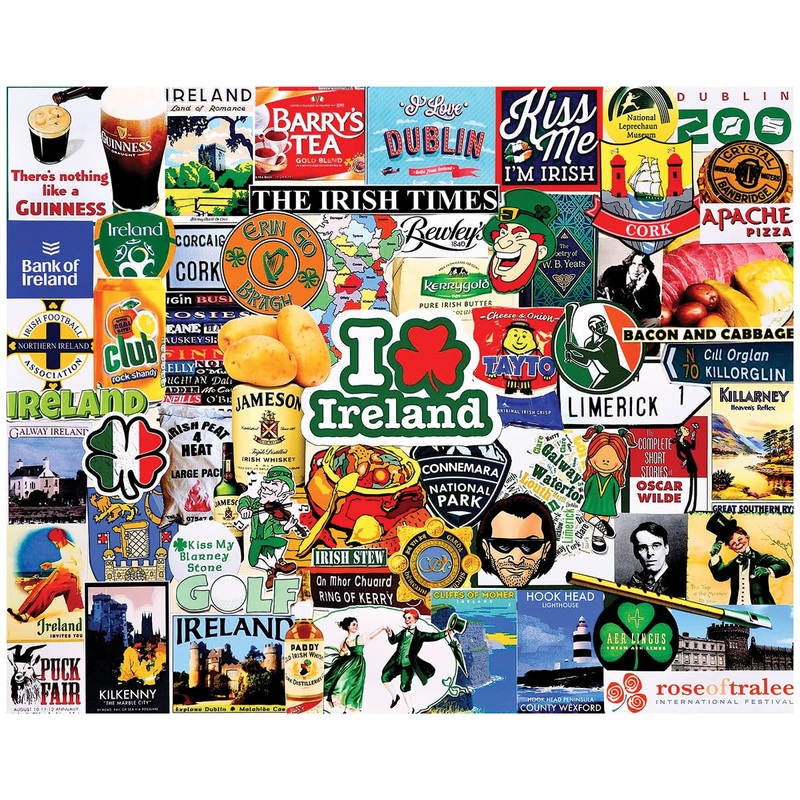 White Mountain - I Love Ireland, 1000 Piece Jigsaw Puzzle, Ireland Puzzle