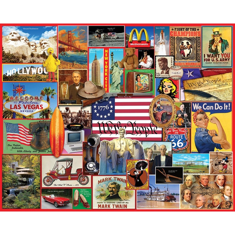 White Mountain Puzzles - American Originals - 1000 Piece Jigsaw Puzzle For Adults