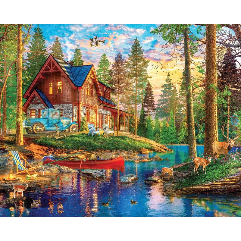 White Mountain Puzzles - Summer Retreat - 1000 Piece Jigsaw Puzzle For Adults & Kids - Fun Family Activity - 24''X30''