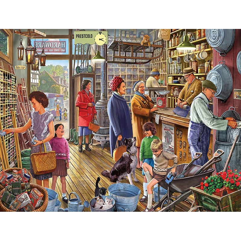 White Mountain Puzzles The Hardware Store - 500 Piece Jigsaw Puzzle, 144 Months To 1188 Months