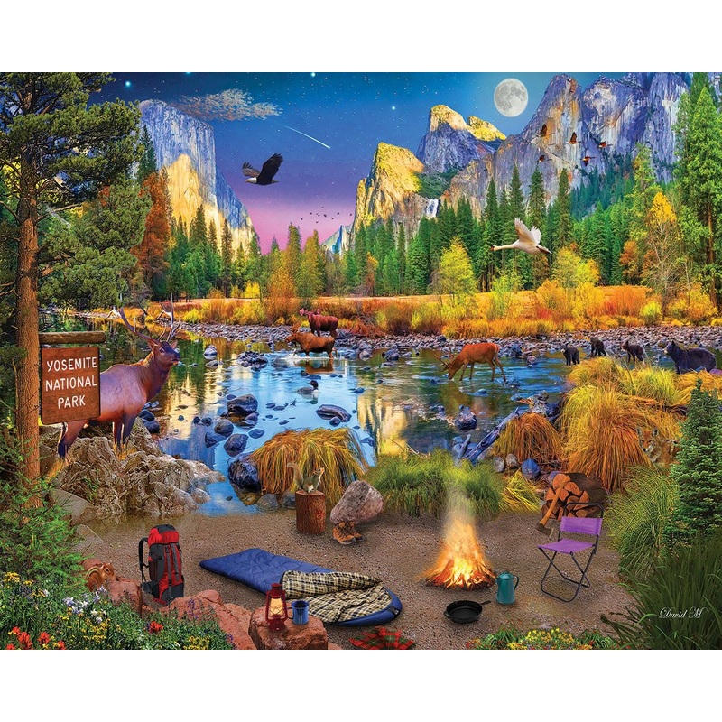 White Mountain Puzzles - Yosemite - 1000 Piece Jigsaw Puzzle