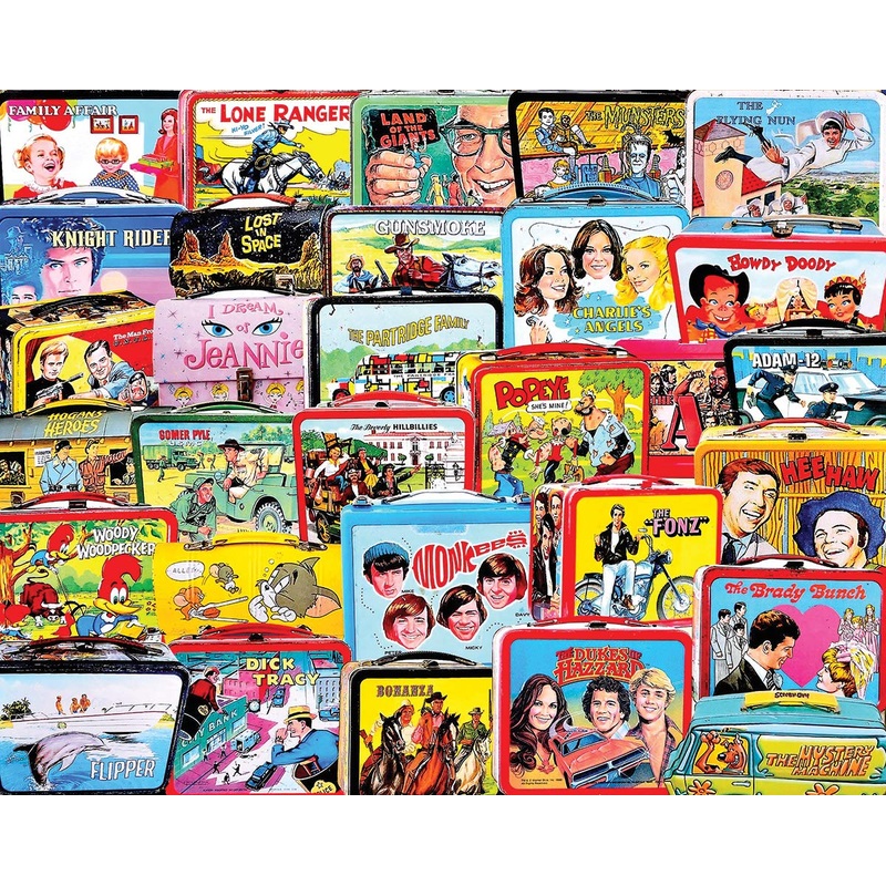 White Mountain Tv Lunch Boxes - 1000 Piece Jigsaw Puzzle
