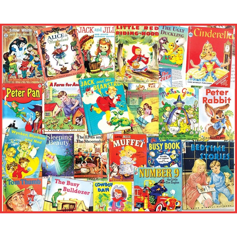 White Mountain Vintage Fairy Tales Puzzles For Adults 1000 Pieces Jigsaw Children Book Puzzle