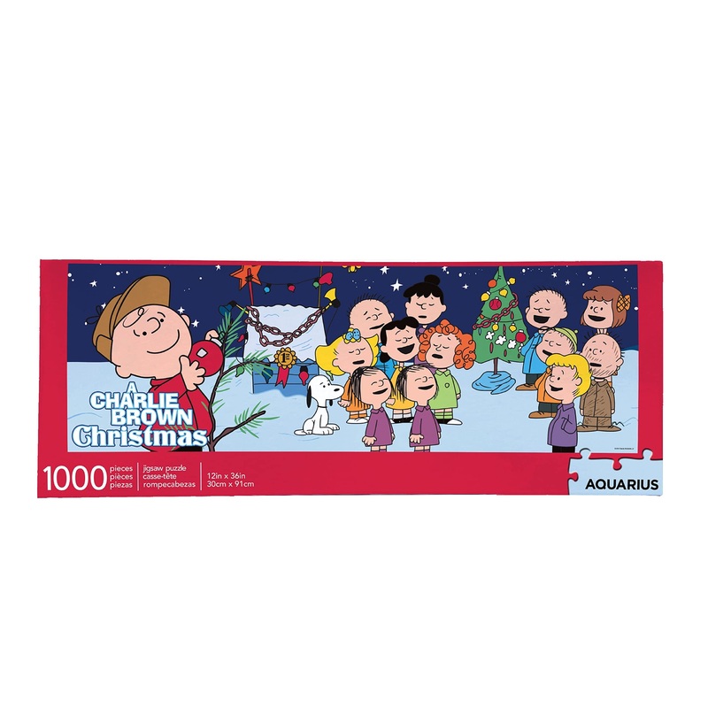 Aquarius Peanuts Charlie Brown Christmas Puzzle (Slim 1000 Piece Jigsaw Puzzle) - A Charlie Brown Christmas Puzzle - Officially Licensed - Glare Free - Precision Fit - 12 X 36 Inches